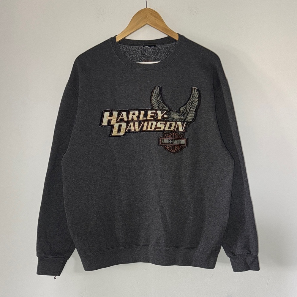 Vintage Harley Davidson Crewneck / Large / Y2K / Mississauga Ontario